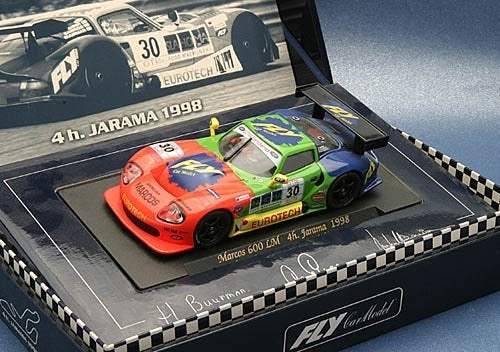 Fly Car Model A27 Marcos LM600 4h. Jarama 1998 Nr #30, Overige merken, Racebaan, Fly, Nieuw