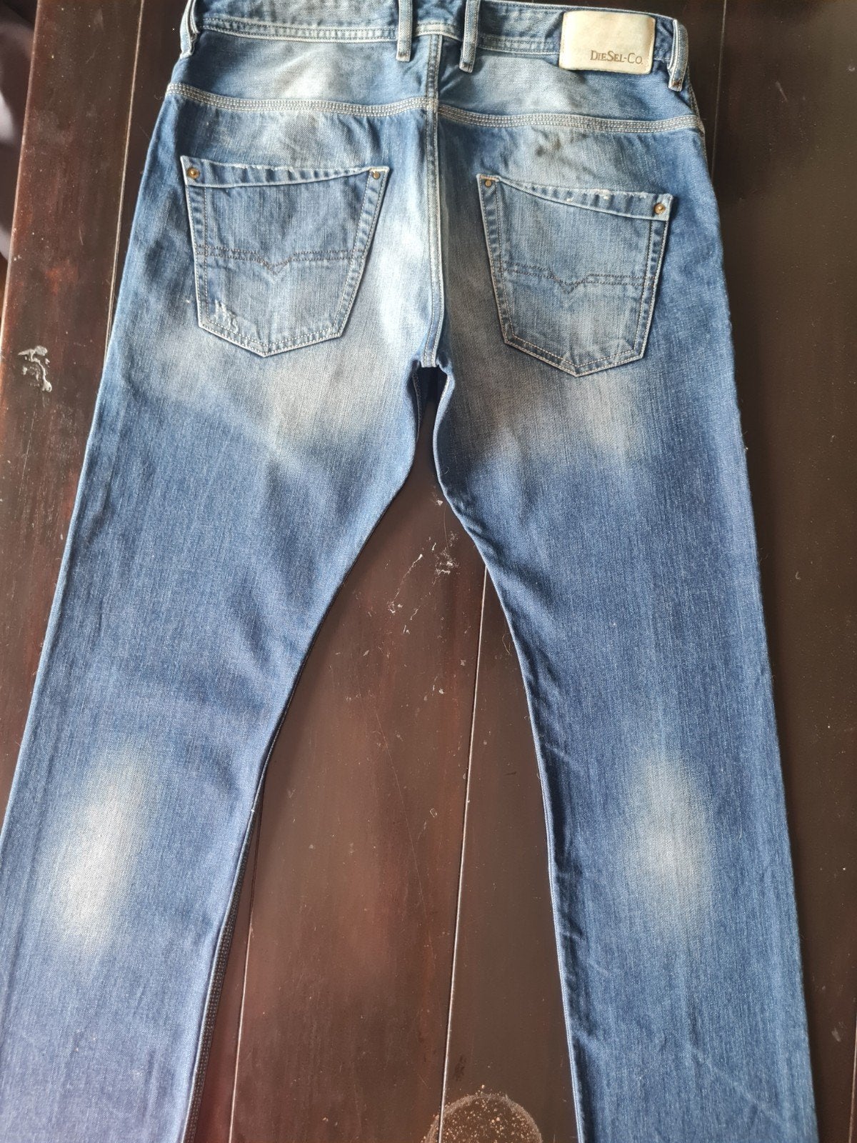 CLASSIC DIESEL KROOLEY DNA SLIM CARROT DESTROY JEANS 33/34!!, Diesel, Blauw, Ophalen of Verzenden, Zo goed als nieuw