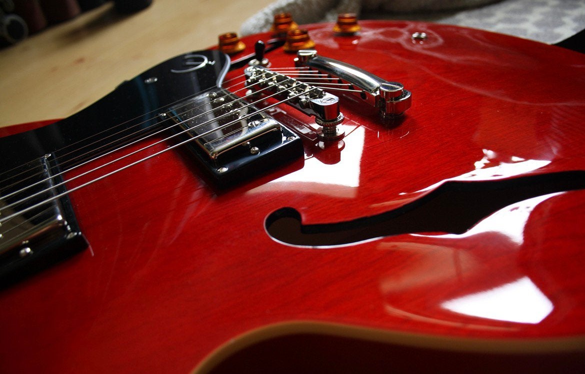 Epiphone Cherry Dot ES-335, Muziek en Instrumenten, Ophalen of Verzenden, Gebruikt, Hollow body, Epiphone