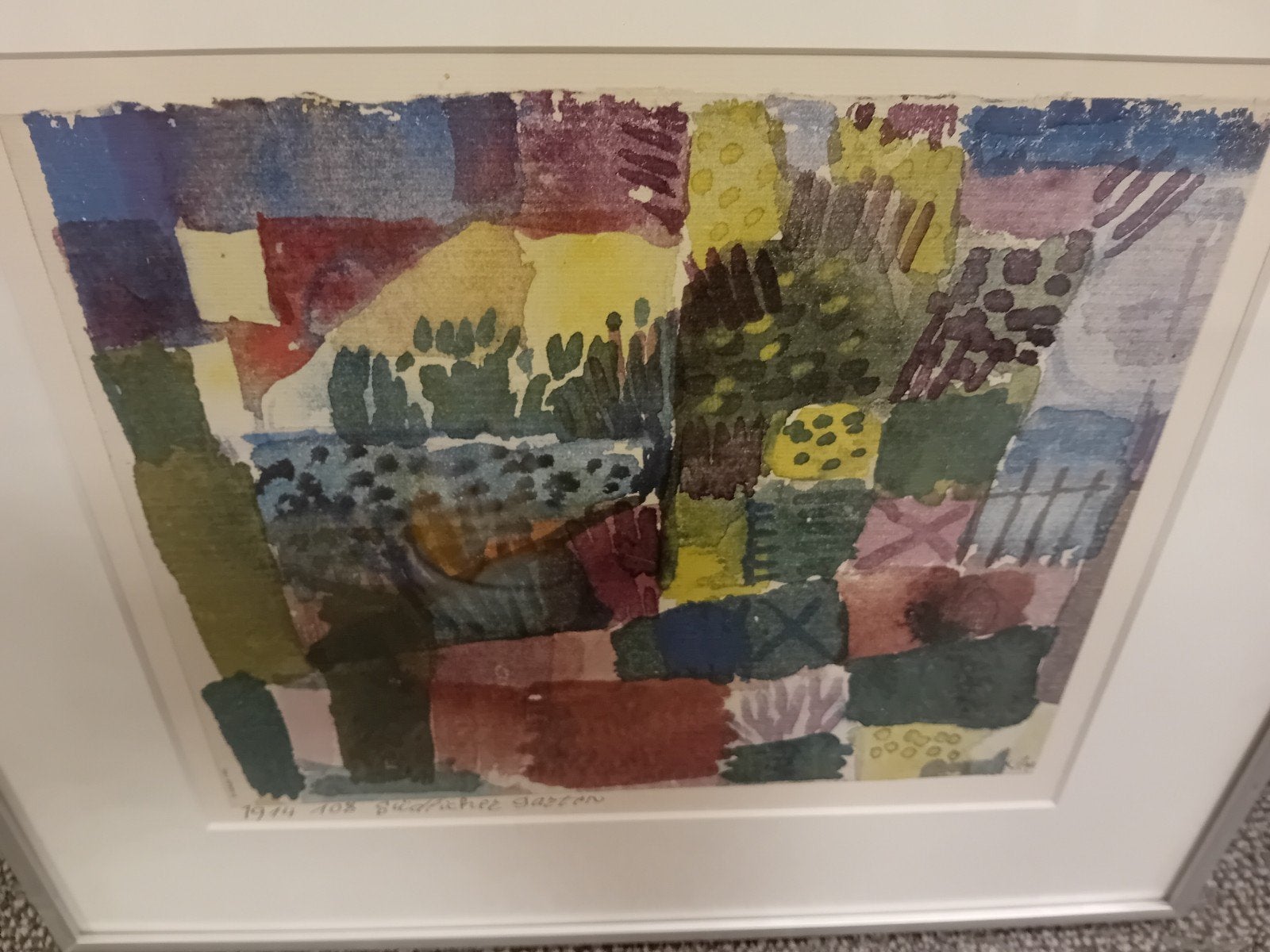 Paul Klee Print - Abstracte Compositie van tuin, Ophalen of Verzenden, Lithografie, 1900 - 1949