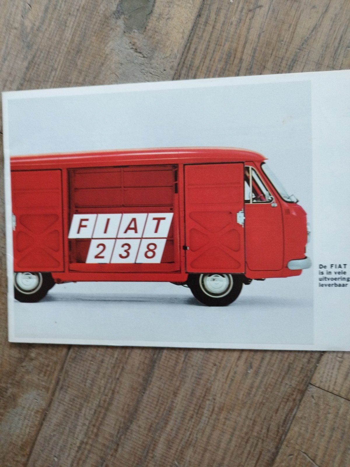 Fiat 238 Bestelwagen / Microbus brochure 1968, Ophalen of Verzenden, Zo goed als nieuw, Fiat