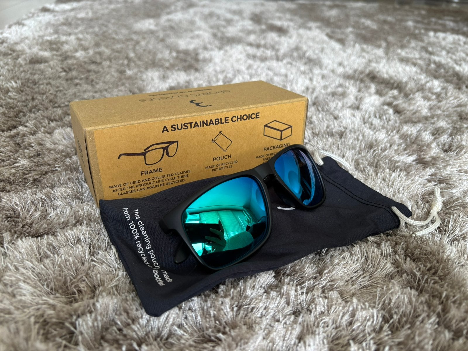 BBB Cycling Town R BSG-56RE gepolariseerde zonnebril, Overige merken, Zonnebril, Zwart, Nieuw