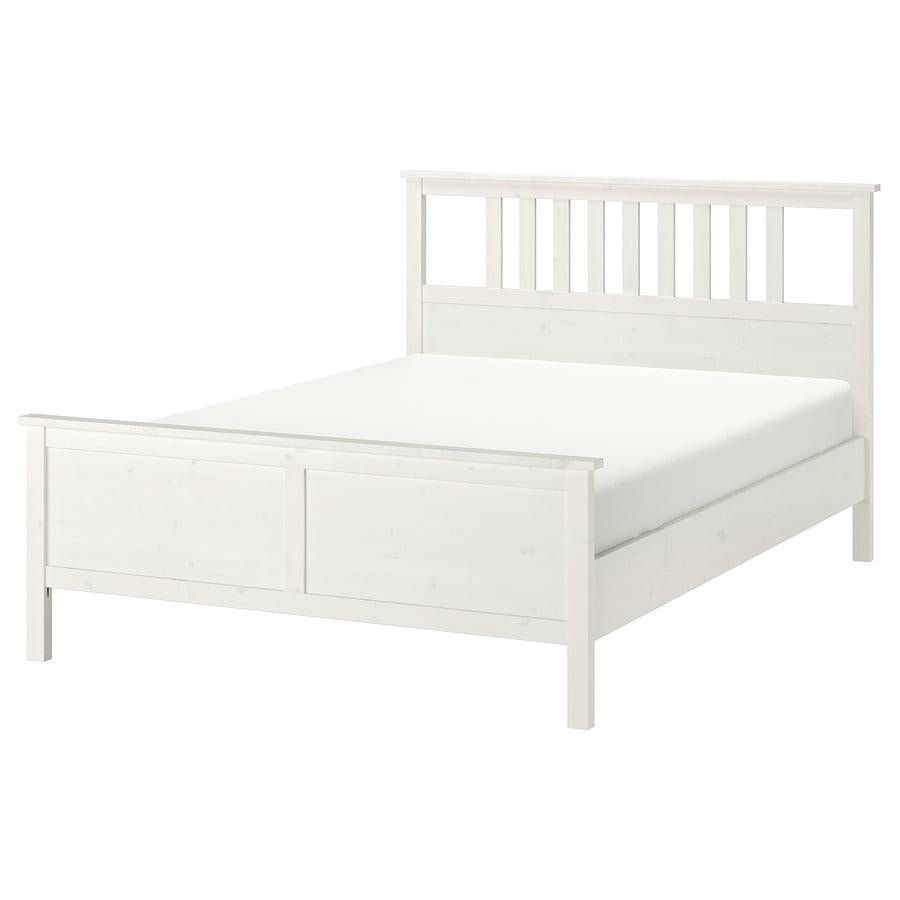 IKEA Hemnes bedframe wit 180x200 cm, Huis en Inrichting, Ophalen, Wit, Tweepersoons, Zo goed als nieuw