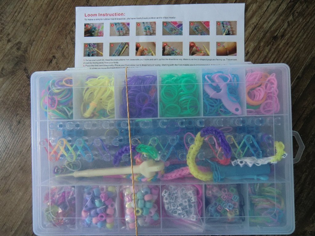 Loom elastiekjes doos compleet, Overige thema's, Meerkleurig, Ophalen of Verzenden, Zo goed als nieuw