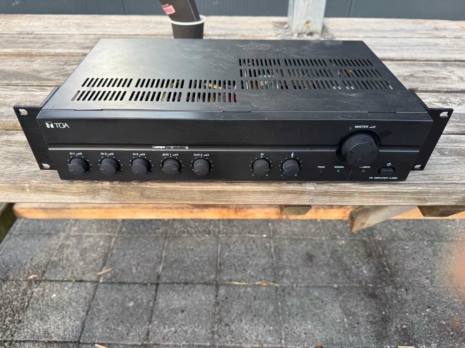 TOA A-2060 Versterker - 60W Mengversterker, Audio, Tv en Foto, Overige merken, Ophalen of Verzenden, Minder dan 60 watt, Gebruikt