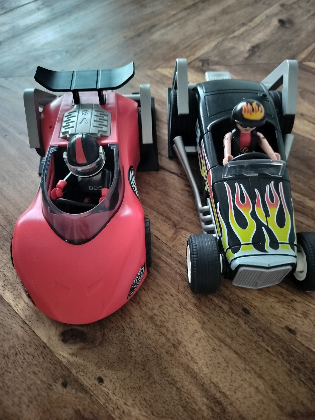 Playmobil raceauto's - set van 2, Ophalen of Verzenden, Gebruikt