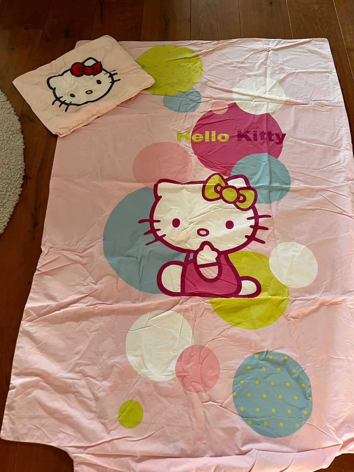 Hello Kitty dekbedhoes, Meisje, Dekbedovertrek, Ophalen of Verzenden, Zo goed als nieuw