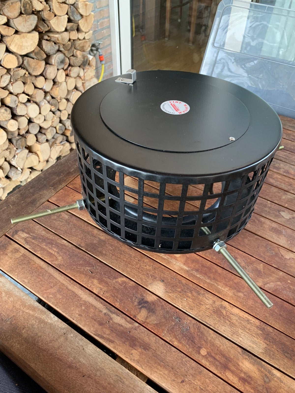 NIEUWE  Firemaster schoorsteenkap van € 175  voor € 90, Ophalen of Verzenden, Nieuw, Hout, Houtkachel