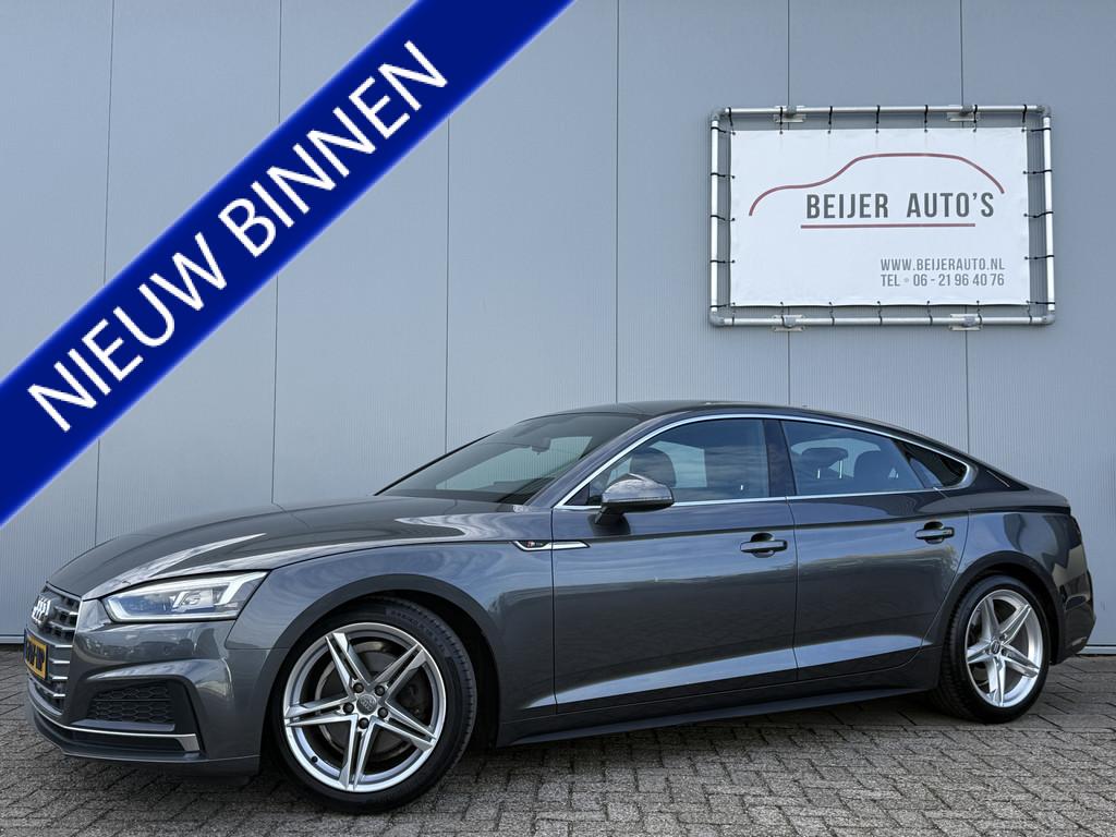 Audi A5 Sportback 35 TFSI Sport S-line edition Automaat, Gebruikt, Euro 6, 4 cilinders, Leder en Stof