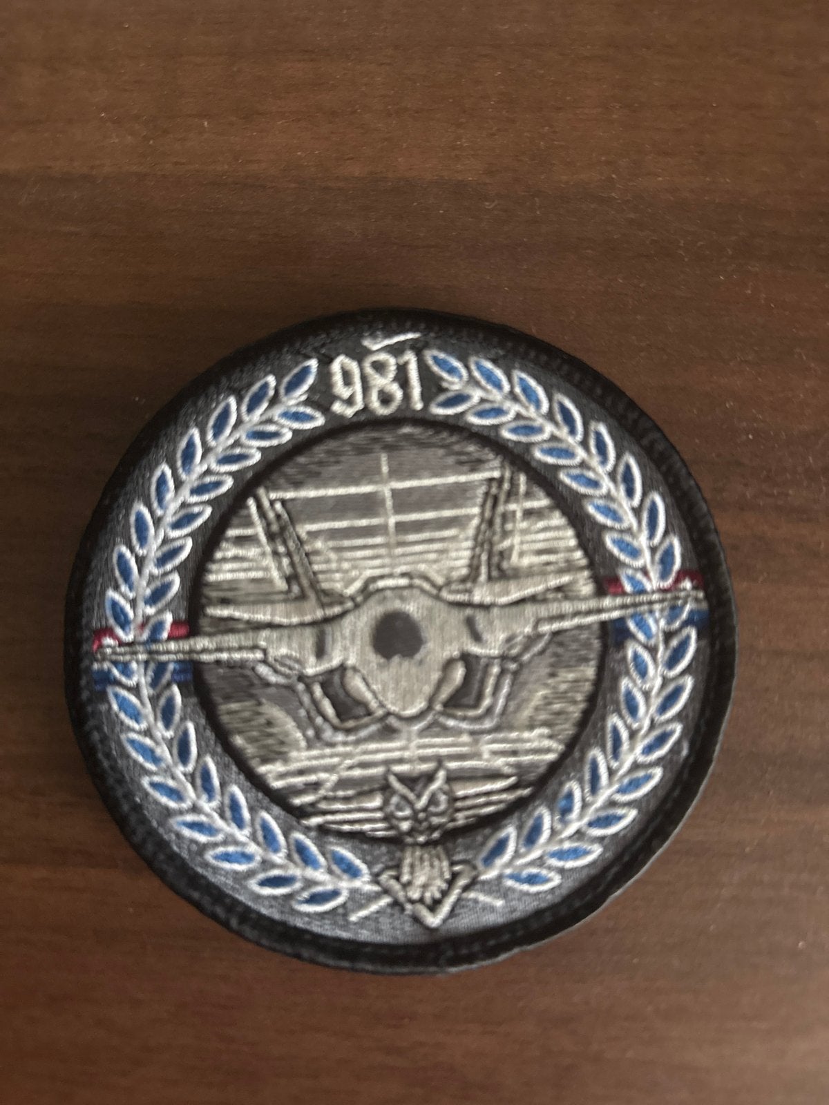 Militair embleem / patch 981 squadron, Verzenden, Gebruikt