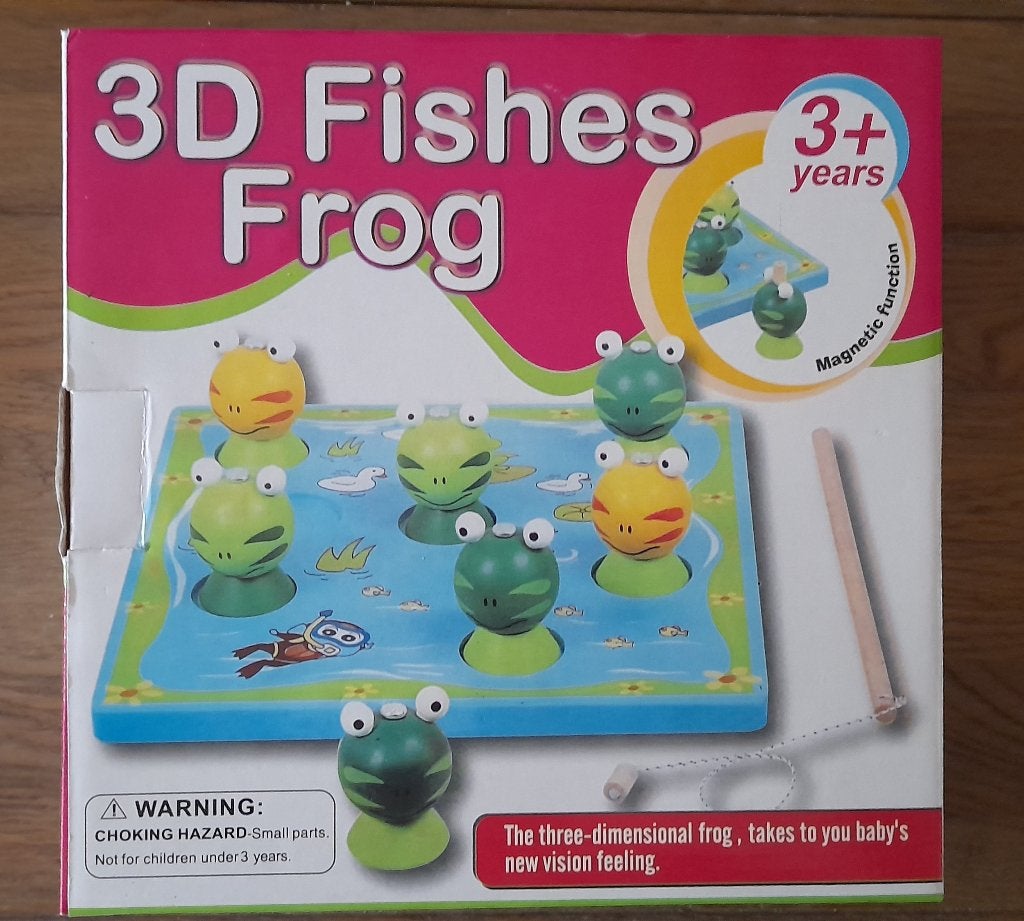 Houten hengelspel - 3D Fishes Frog 3+, Ophalen of Verzenden, Gebruikt, Overige typen