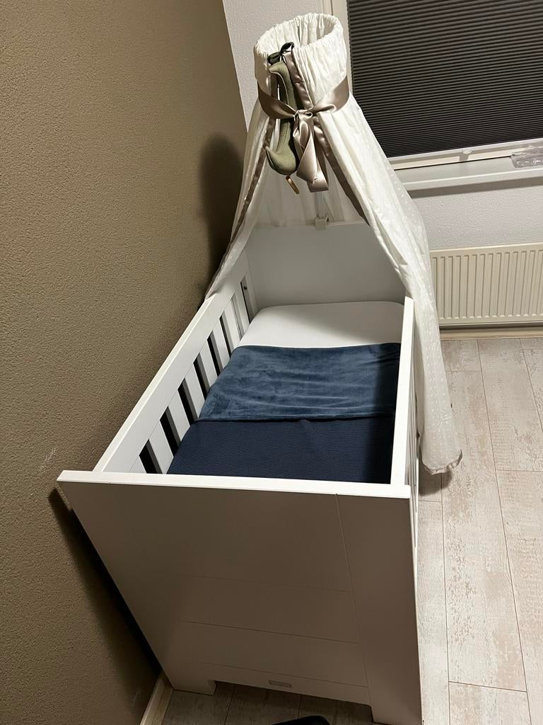 Ledikant 120x60cm met lattenbodem (zonder matras), Ophalen, Gebruikt, Ledikant