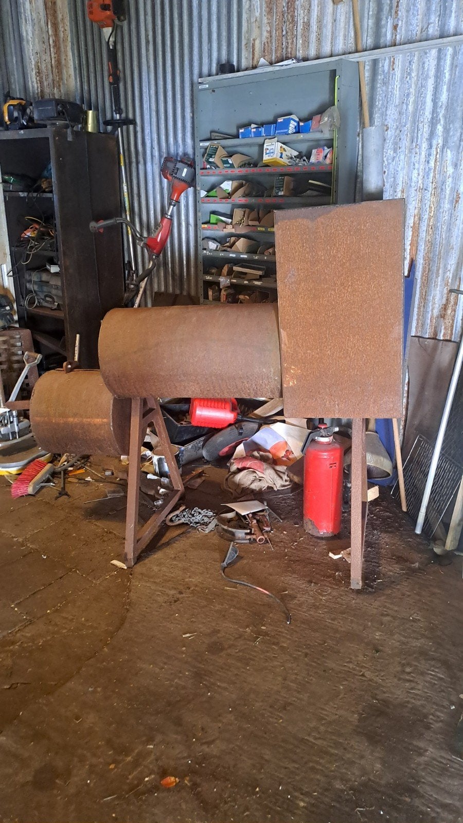 bbq smoker, Ophalen