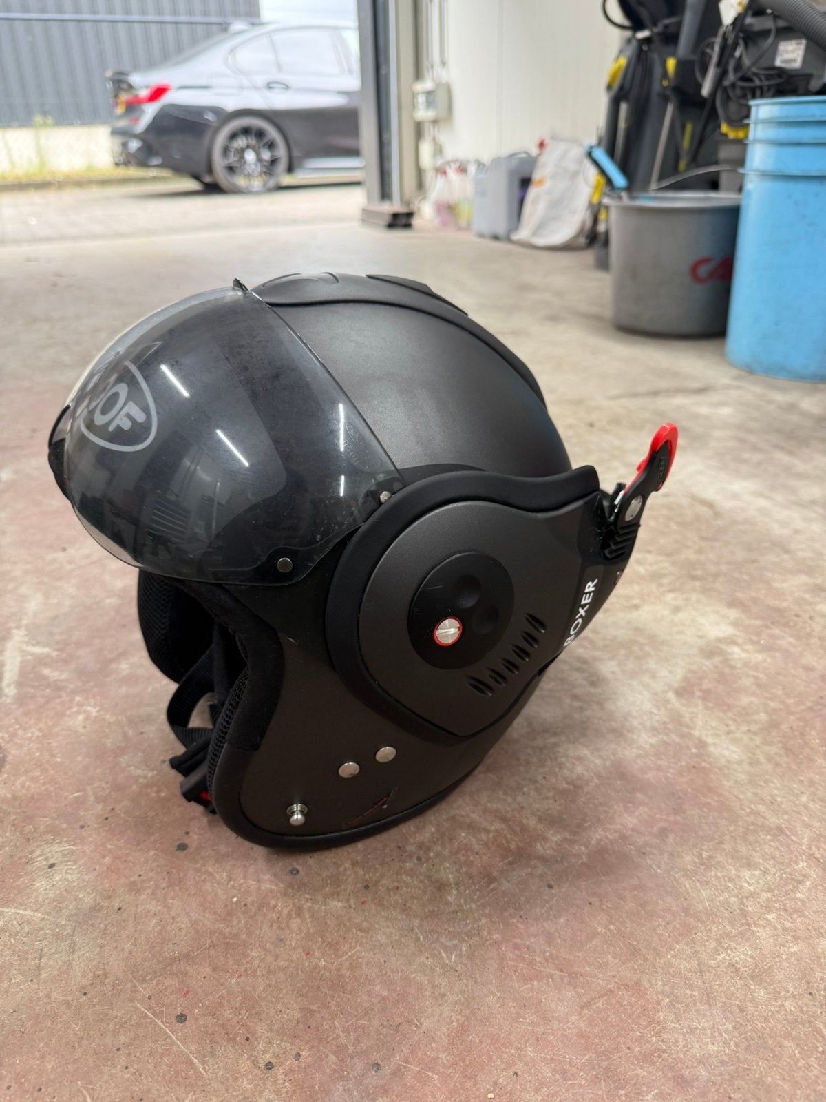 Roof Boxer V8 maat 57 (SM) zgan, Motoren, Overige merken, Systeemhelm, Ophalen of Verzenden, S