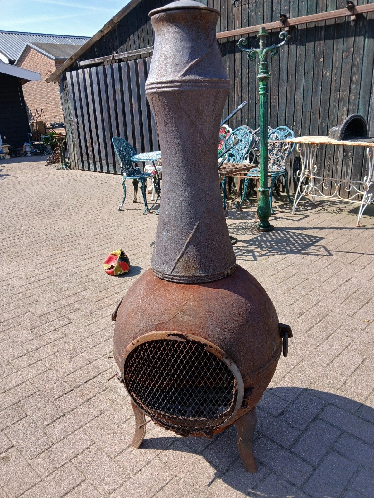 Grote potkachel tuinkachel, Tuin en Terras, Tuinhaarden, Ophalen