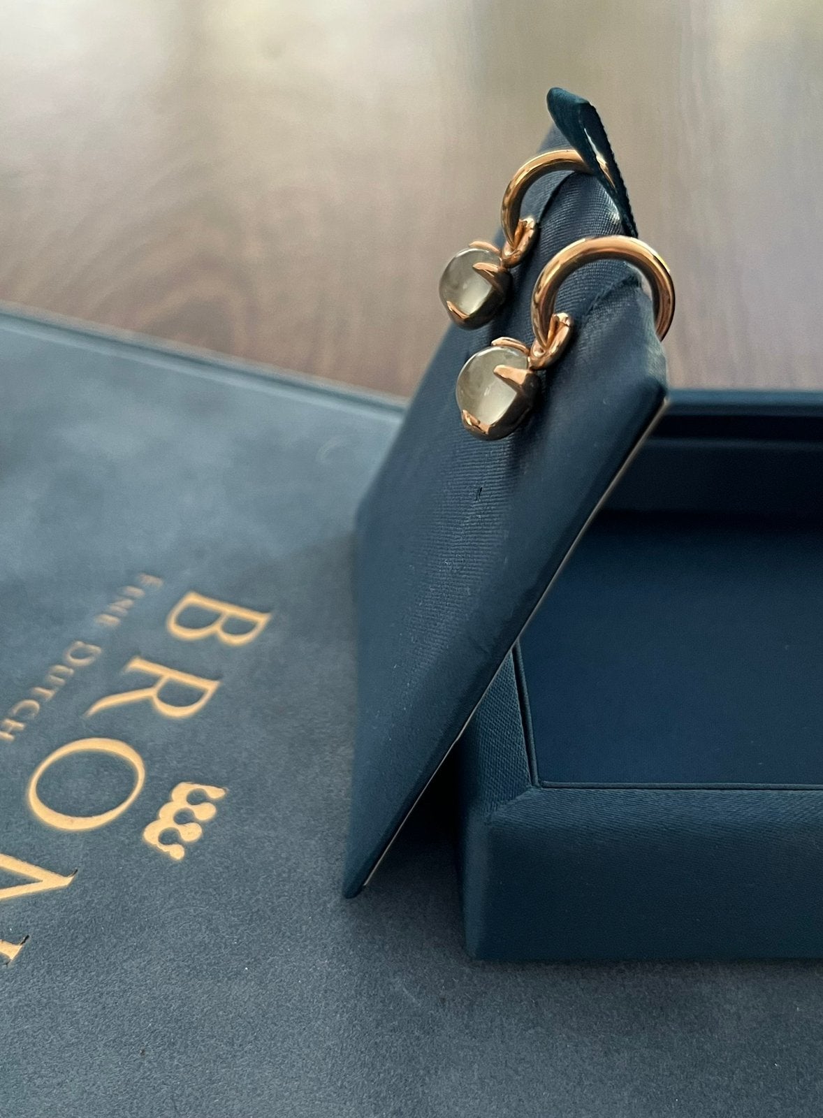 BRON dutch jewelry -18kt roségoud serie Lux & Catch - nieuw, Nieuw, Ophalen of Verzenden, Roze, Met edelsteen