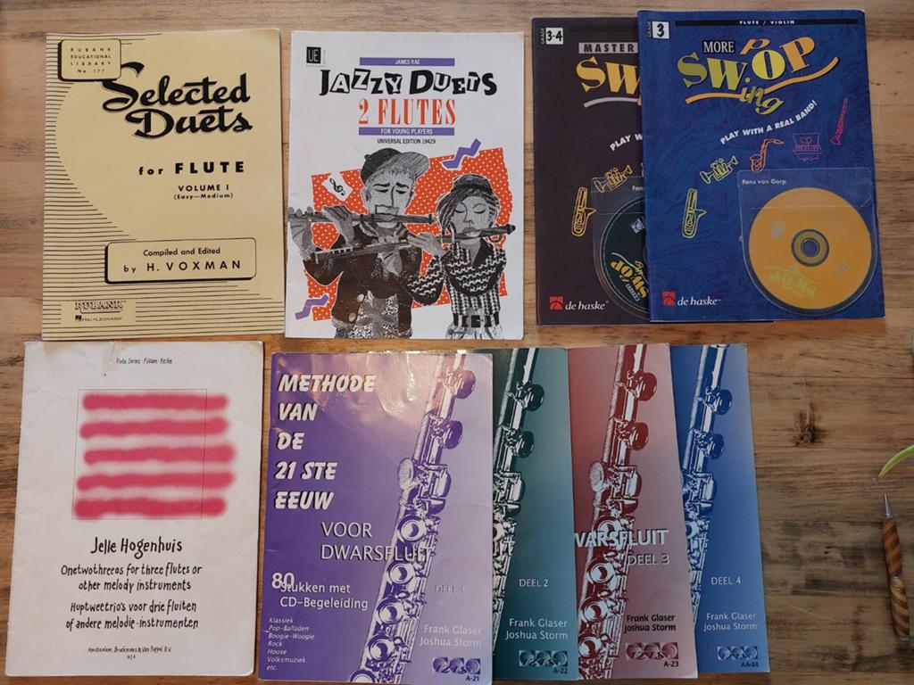 Dwarsfluit boeken, Ophalen of Verzenden, Gebruikt, Les of Cursus