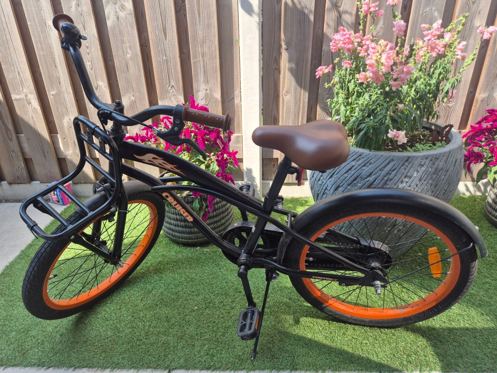 Leuke jongensfiets met kleine zadelbeschadiging, Ophalen, Gebruikt, Terugtraprem, Overige merken