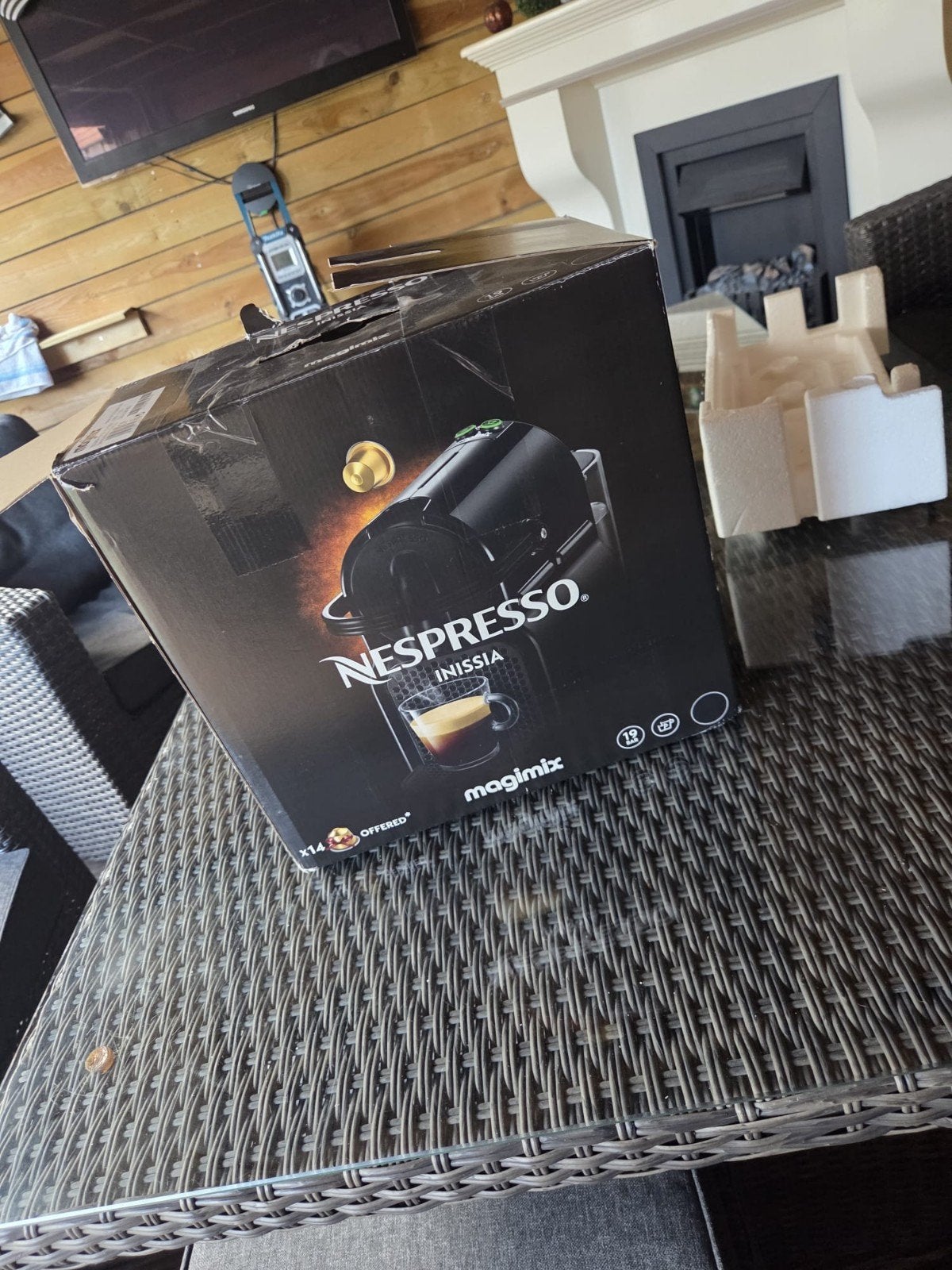 Nespresso Inissia Magimix - Nieuw in doos, Witgoed en Apparatuur, Ophalen, Espresso apparaat, Nieuw, 1 kopje