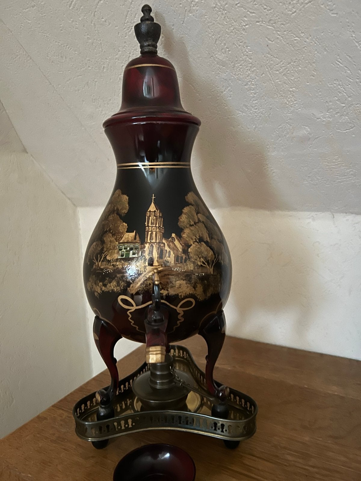 Antieke Edeltin C. Hurz & Co. Holland Theeketel, Ophalen of Verzenden