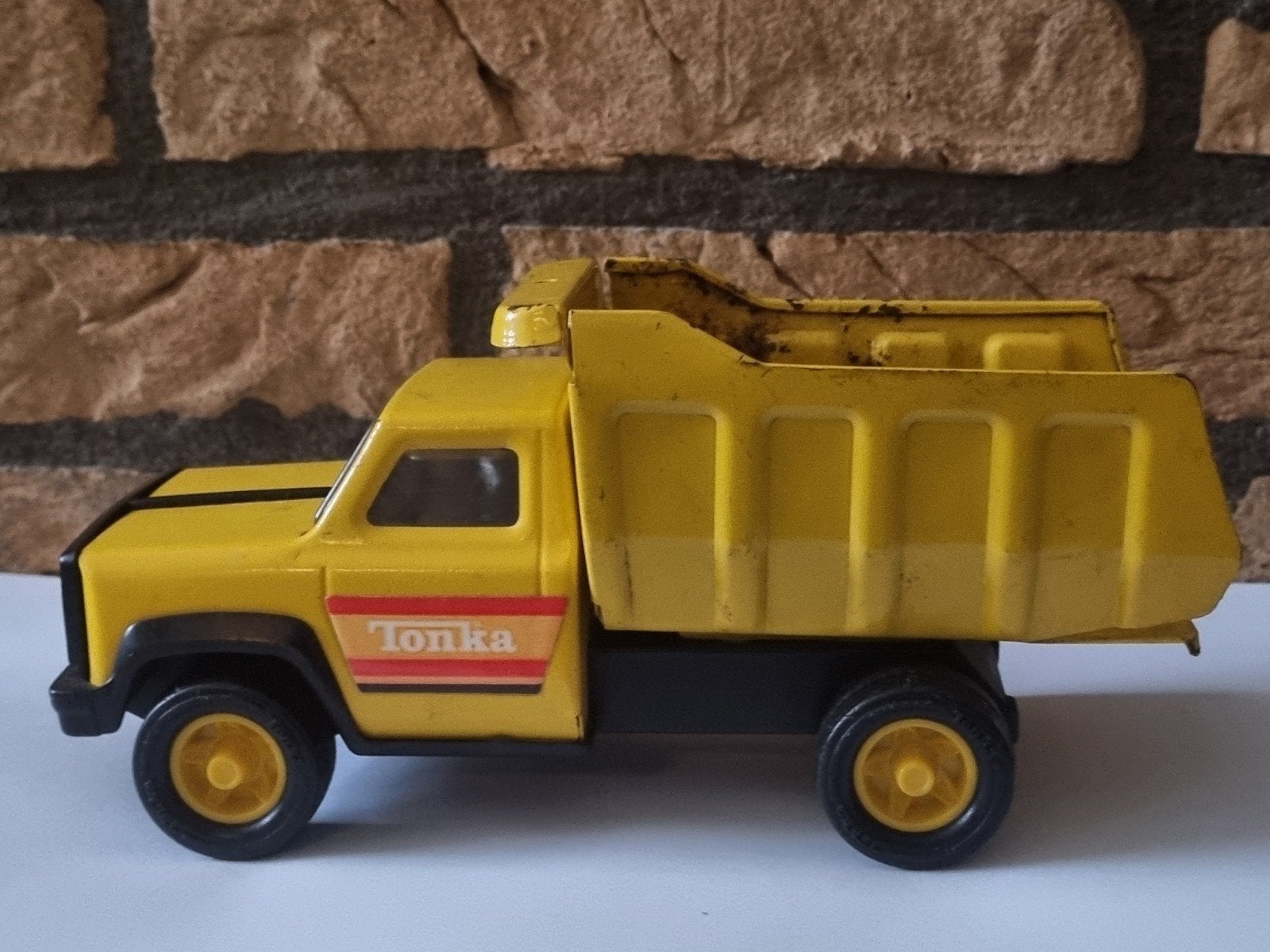 Vintage Tonka Kiepwagen - Geel Speelgoedvoertuig, Verzamelen, Ophalen of Verzenden, Gebruikt