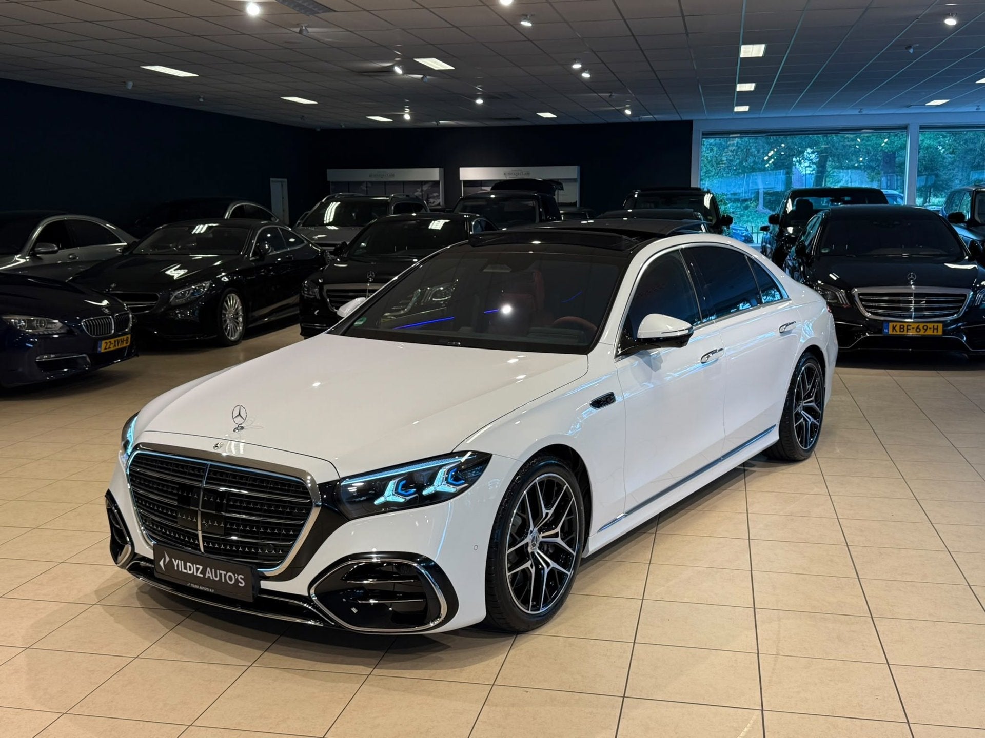Mercedes-Benz S-klasse S450 d 4MATIC LANG AMG|MANUFAKTUR|BTW, Wit, Diesel, Sedan, Onderhoudsboekje