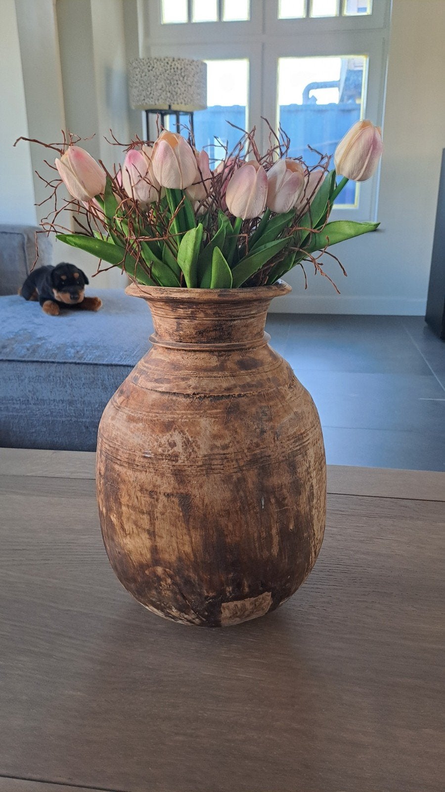 Nepalsen pot, Ophalen, Bruin, Nieuw, 36 cm