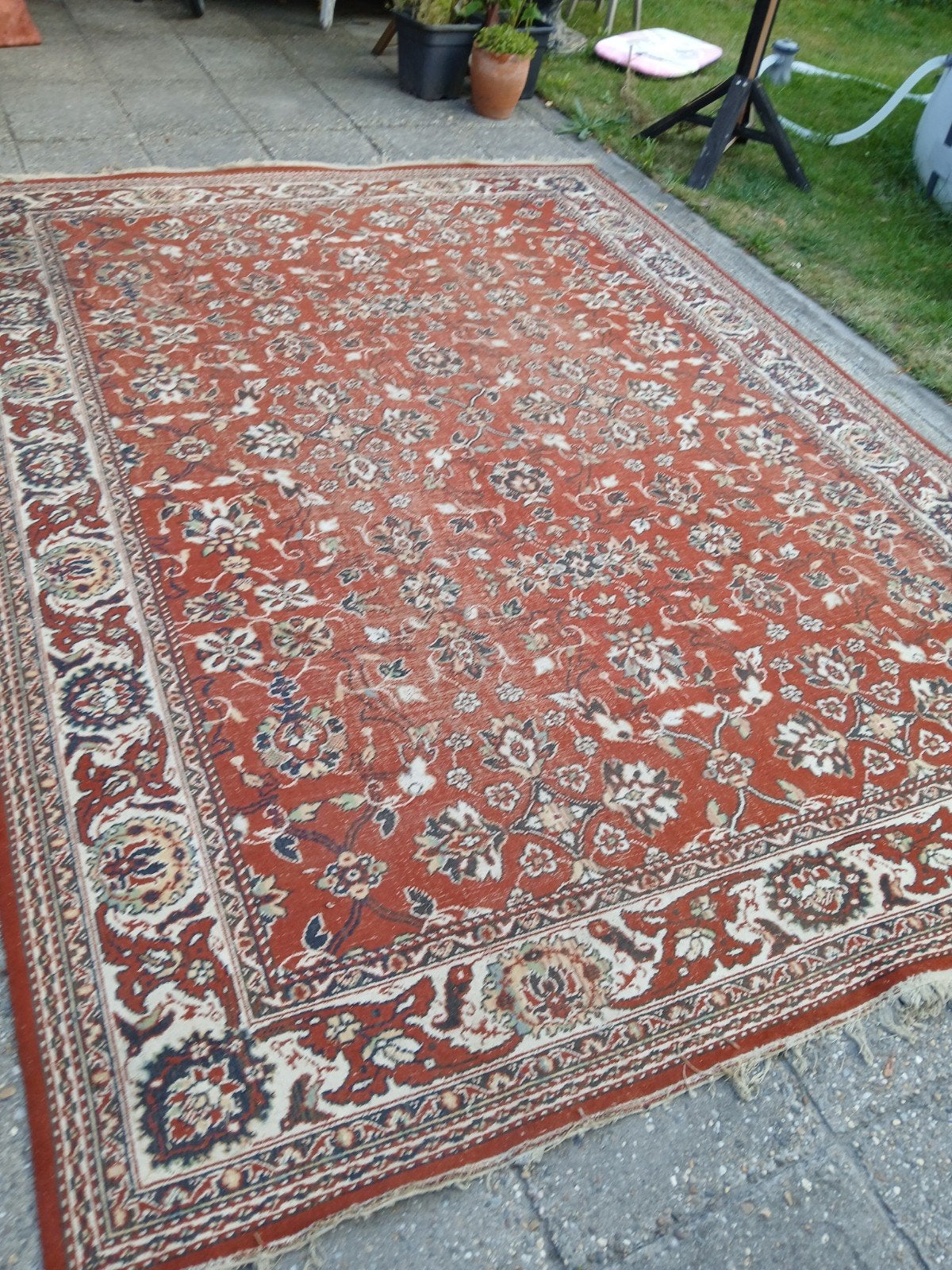 verweerd en geleefd vintage  vloerkleed  bieden naar waarde, Ophalen, Gebruikt, Vintage, 200 cm of meer