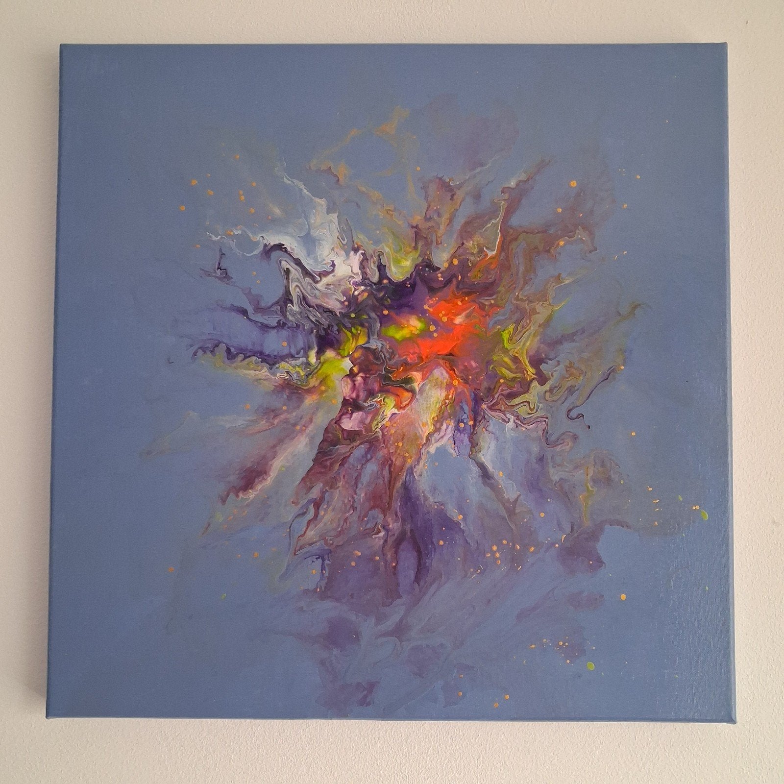 Schilderij abstract modern, Antiek en Kunst, Ophalen of Verzenden