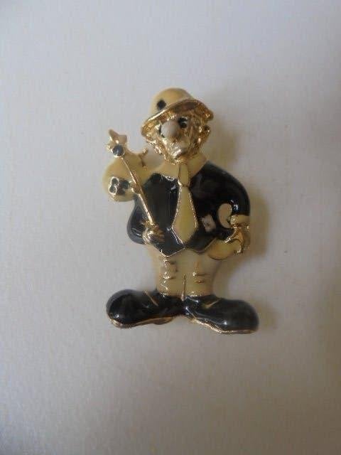 Leuke broche clown massief, Sieraden, Tassen en Uiterlijk, Overige materialen, 4 tot 7 cm, Ophalen of Verzenden, Zo goed als nieuw
