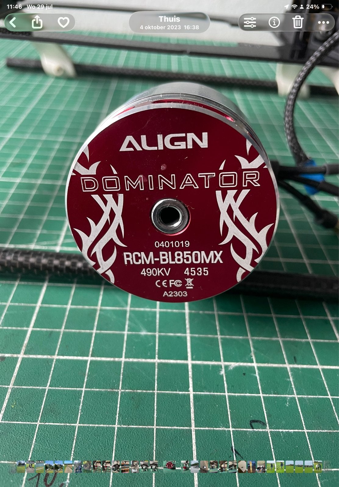 Align Dominator RCM-BL850MX 490KV Motor 12s, Elektro, RTF (Ready to Fly), Helikopter, Ophalen of Verzenden