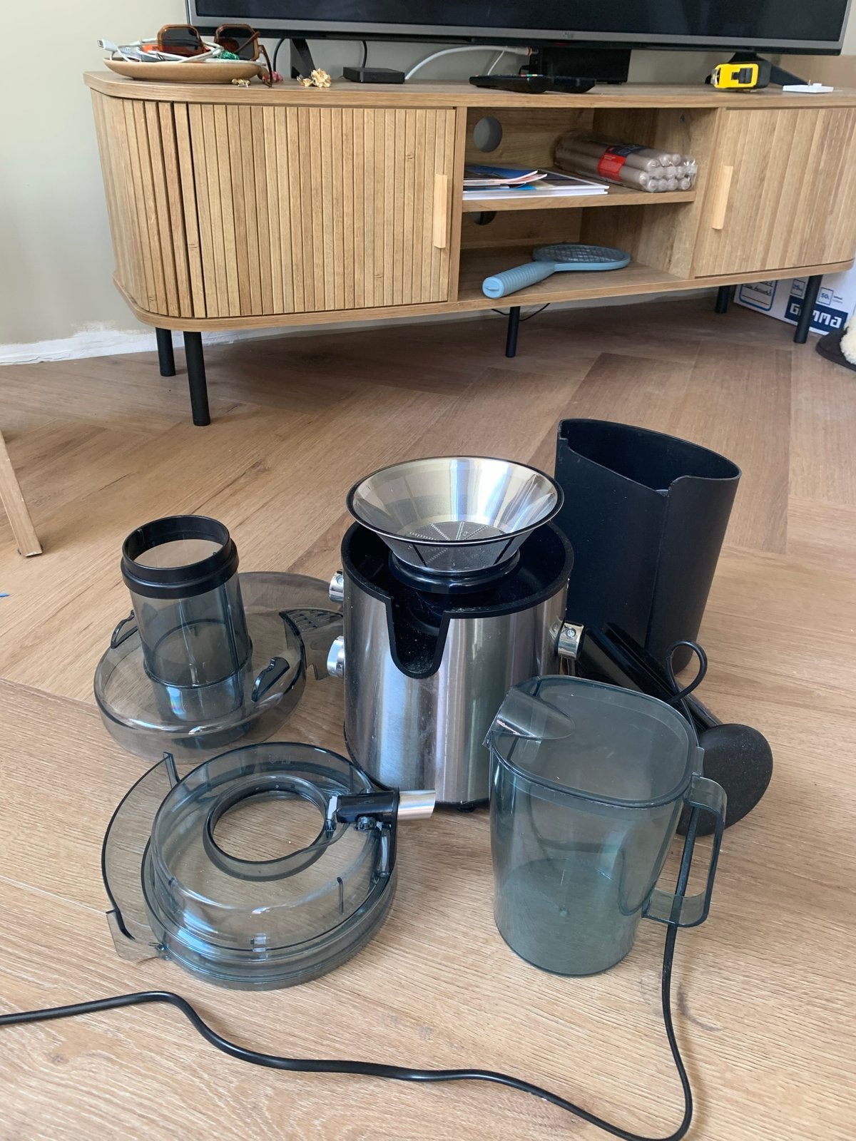 KitchenBrothers sapcentrifuge - RVS - 2 snelheden, 1 tot 2 liter, Ophalen of Verzenden, Gebruikt, 2 snelheden