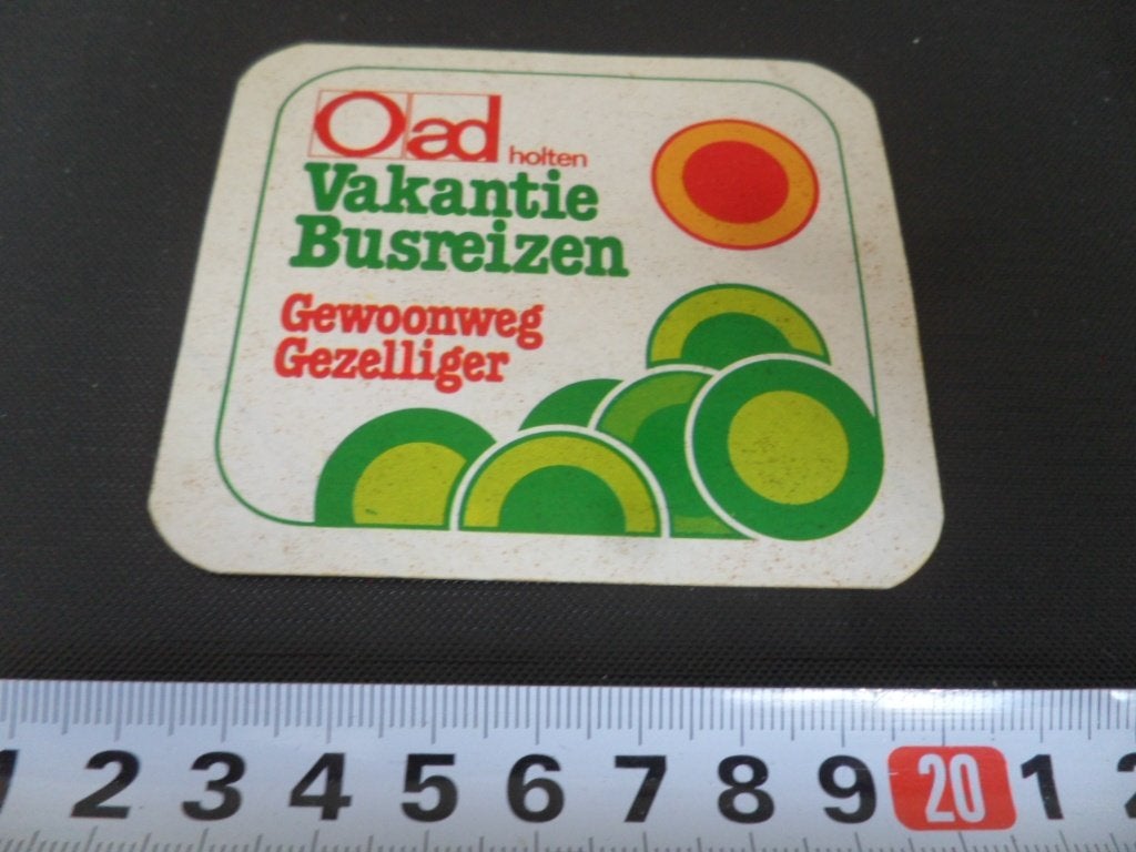 sticker OAD holten vakantie busreizen gewoonweg gezelliger *, Ophalen of Verzenden, Zo goed als nieuw