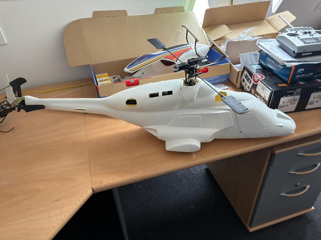 RC Helicopter Ikarus met ombouw Airwolf, Ophalen, Gebruikt, Elektro, Helikopter