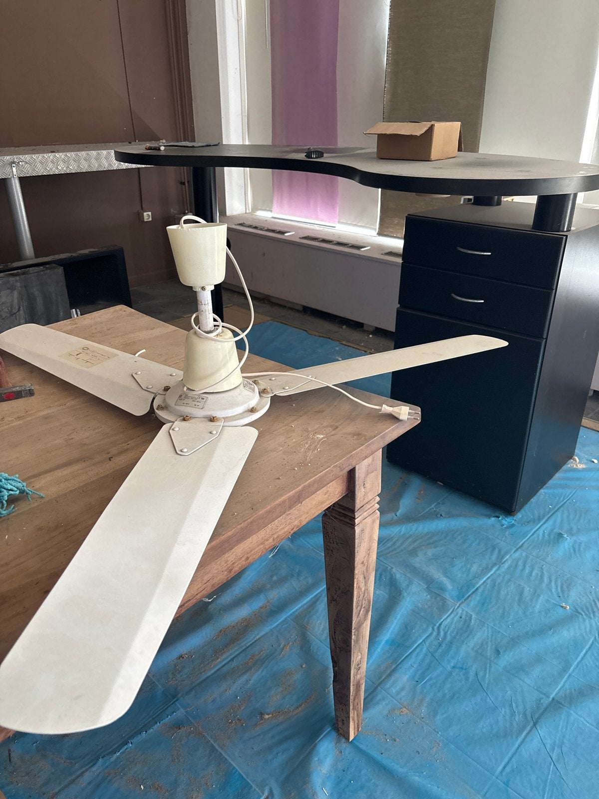 Plafondventilator -, Witgoed en Apparatuur, Ventilatoren, Gebruikt, Plafondventilator, Ophalen