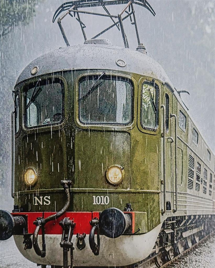 Groter Snelheid Meer Comfort NS | Metalen Wandbord, Ophalen of Verzenden, Nieuw, Trein, Overige typen