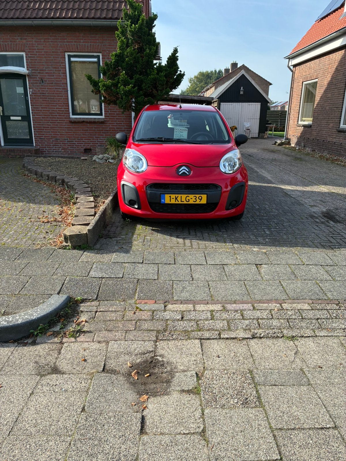 Citroën C1 1.0 3-DRS 2013 Rood, Voorwielaandrijving, Stof, 4 stoelen, C1