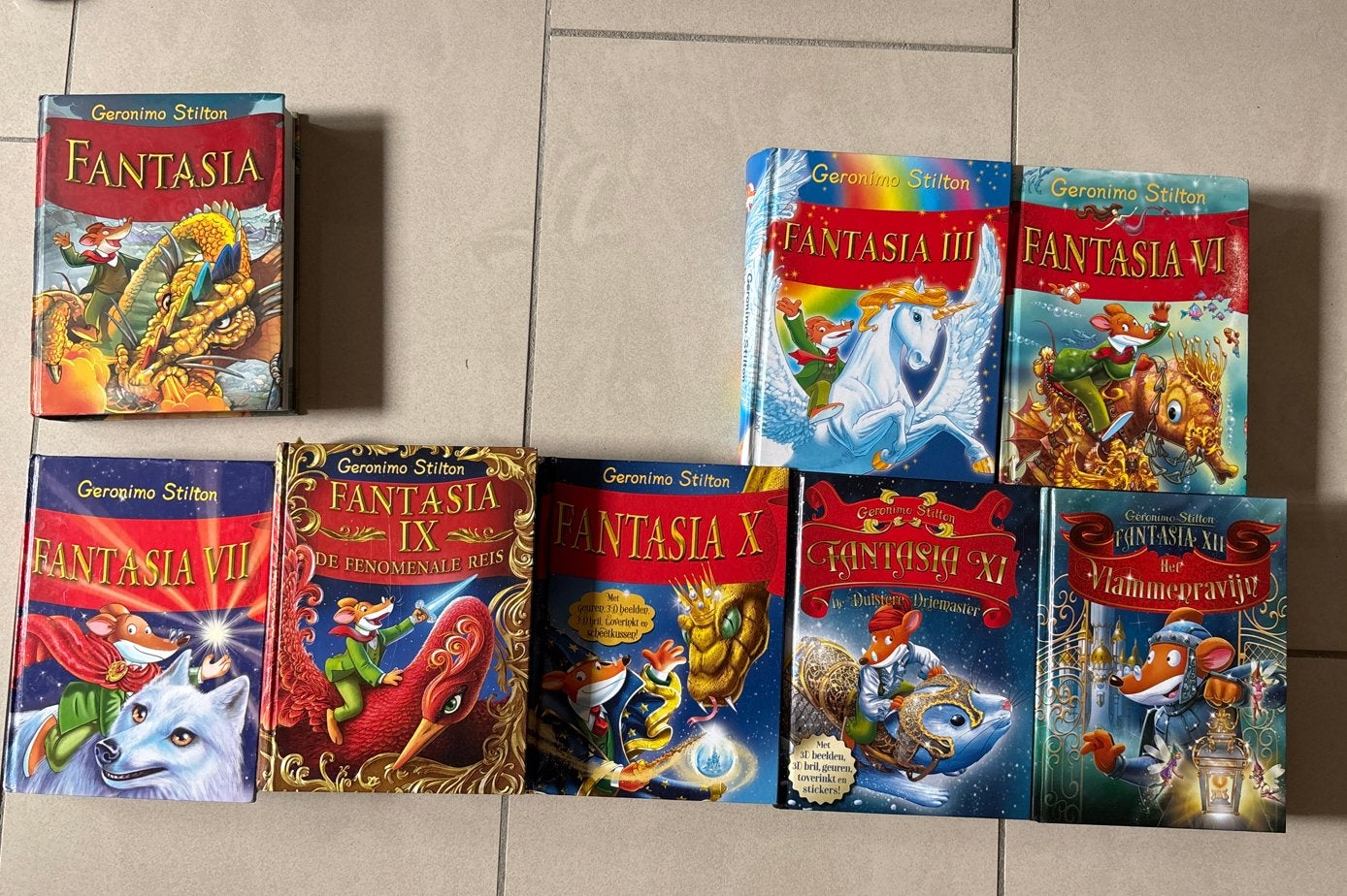 Geronimo Stilton Fantasia Boekenreeks (8 boeken), Boeken, Ophalen, Zo goed als nieuw