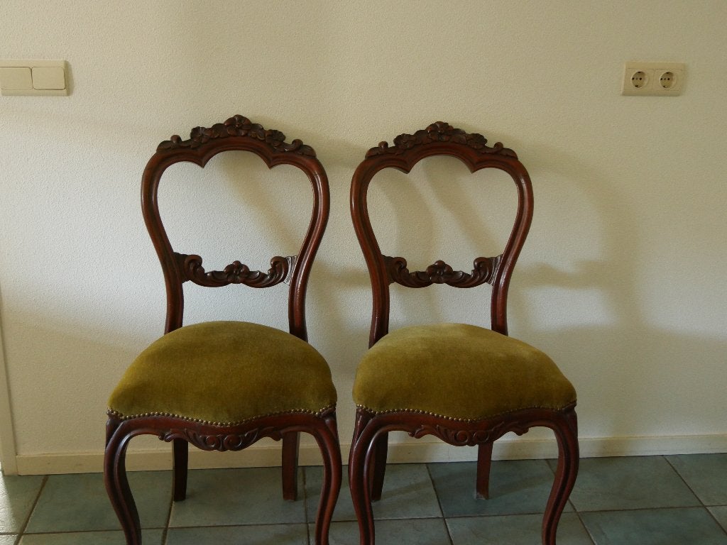 Antieke Biedermeier stoelen, Antiek en Kunst, Ophalen