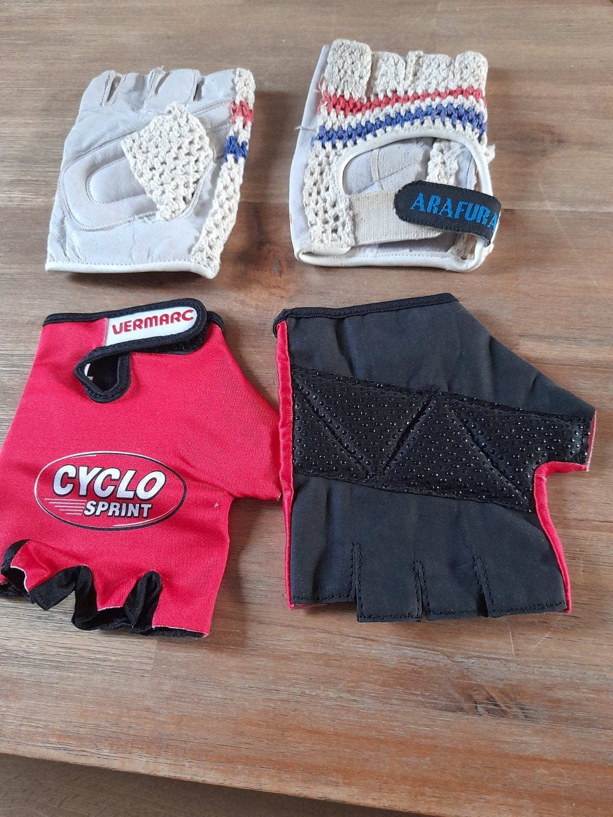Fiets handschoenen set - Vermarc, Cyclo Sprint, Arafura, Sport en Fitness, Wielrennen, Ophalen, Gebruikt, Helm