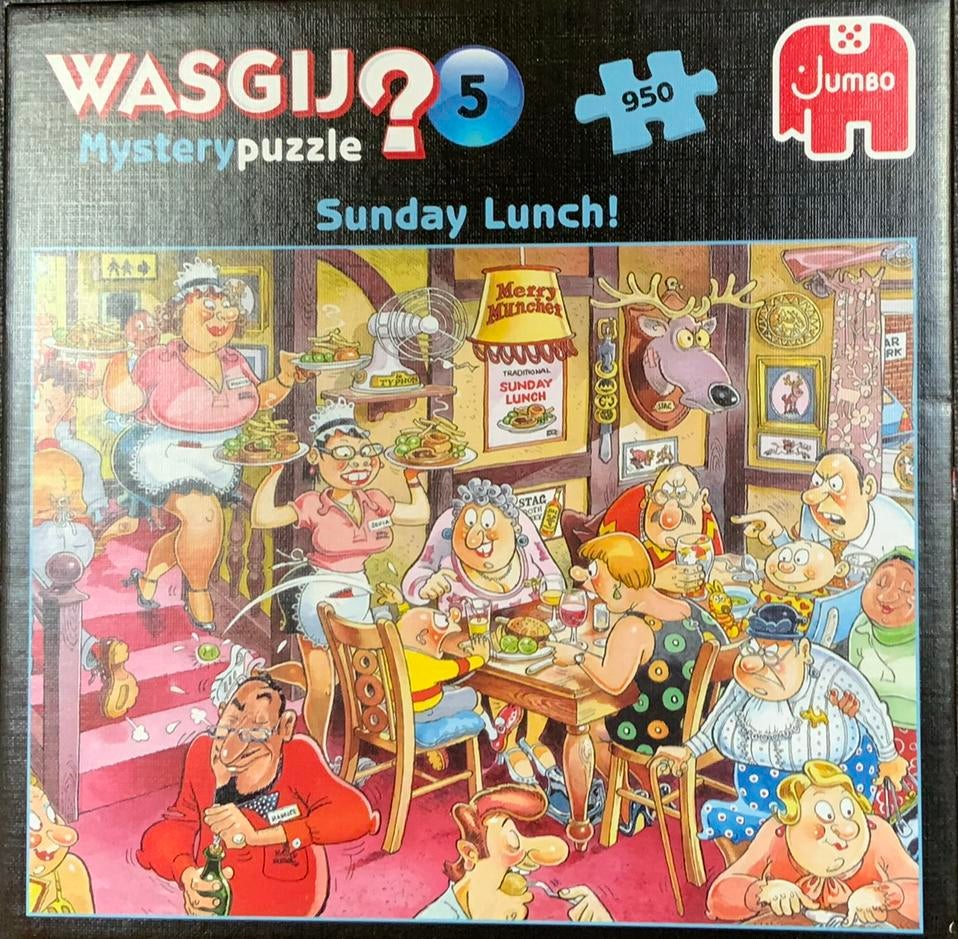 Wasgij puzzel Zondagse Lunch nr5 950 stukjes (ruilen), Hobby en Vrije tijd, Denksport en Puzzels, Ophalen, 500 t/m 1500 stukjes