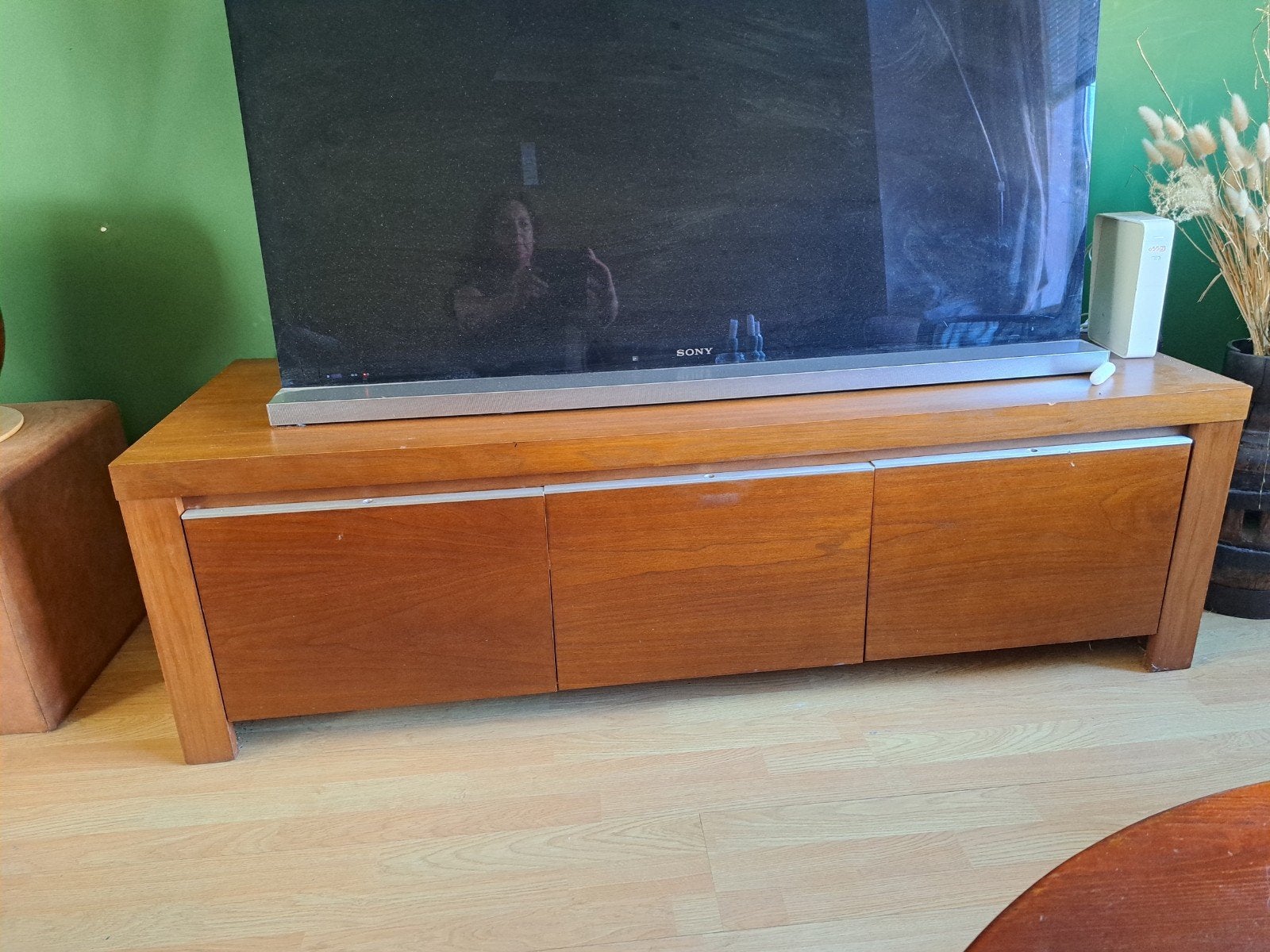 televisiekast, Ophalen, 150 tot 200 cm, Teakhout, Minder dan 100 cm