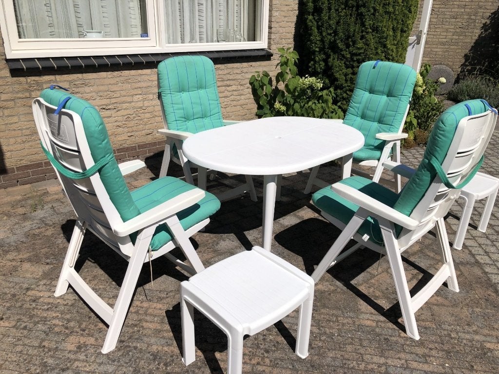 Hartman tuinset, Ophalen, 4 zitplaatsen, Kunststof, Bijzettafel