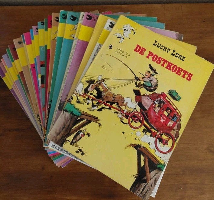 Lucky Luke stripboeken collectie - Dargaud / Oberon, Boeken, Stripboeken, Meerdere stripboeken, Ophalen of Verzenden, Gelezen