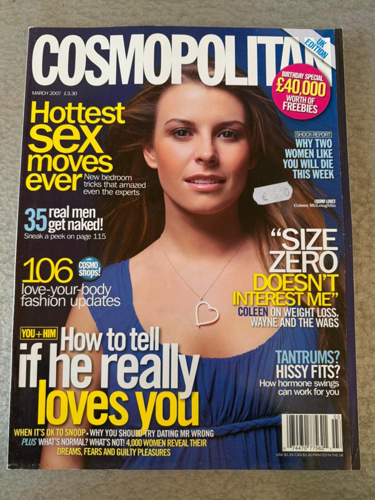 Cosmopolitan UK edition maart 2007, Ophalen of Verzenden, Gelezen, Glossy