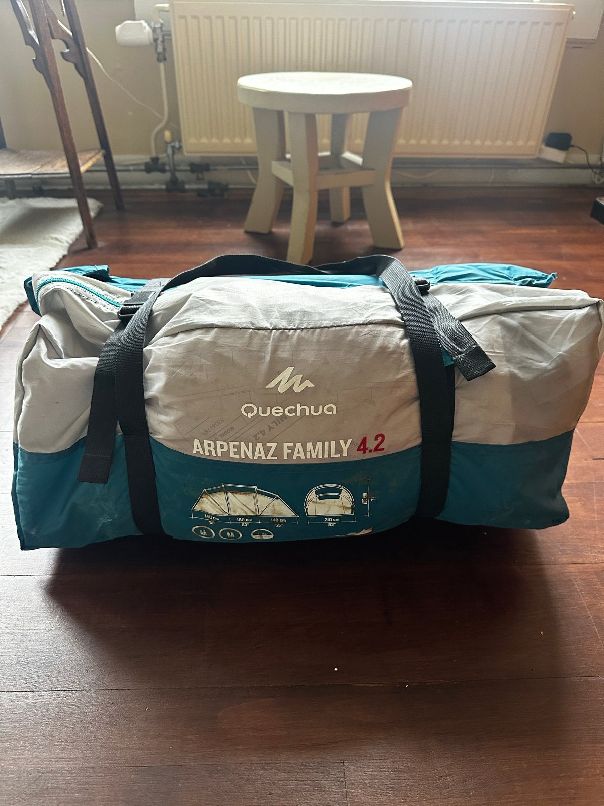 Quechua Arpenaz Family 4.2 Tent, Ophalen of Verzenden, Gebruikt, Tot en met 4