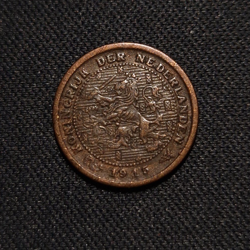 1/2 cent 1915, Verzenden, Koningin Wilhelmina, Overige waardes, Losse munt