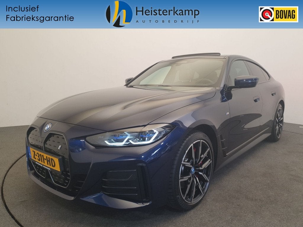 BMW i4 eDrive40 M Sportpakket Pro Pano, Head up, Trekhaak, Auto's, BMW, 12 maanden, Achterwielaandrijving, Gebruikt, 590 km