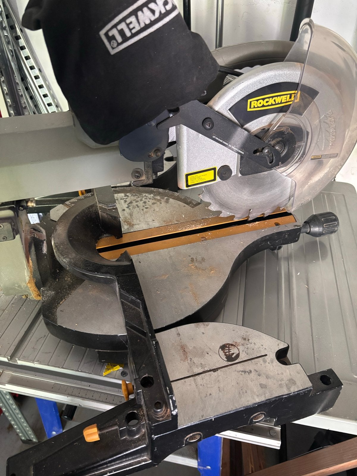 Krachtige Rockwell Afkortzaag met Langgeleiding - Rockwell, Doe-het-zelf en Verbouw, Gereedschap | Zaagmachines, Ophalen, Gebruikt