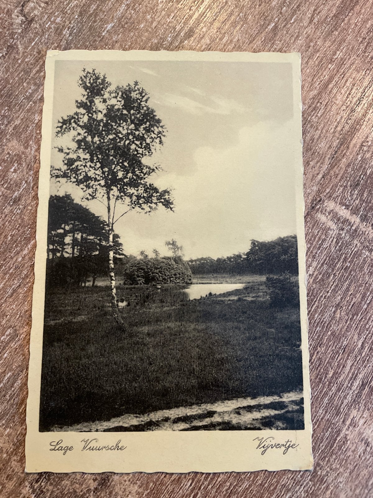 Oude ansichtkaart Lage Vuursche - Vijvertje, Ophalen of Verzenden, Voor 1920, Ongelopen, Utrecht